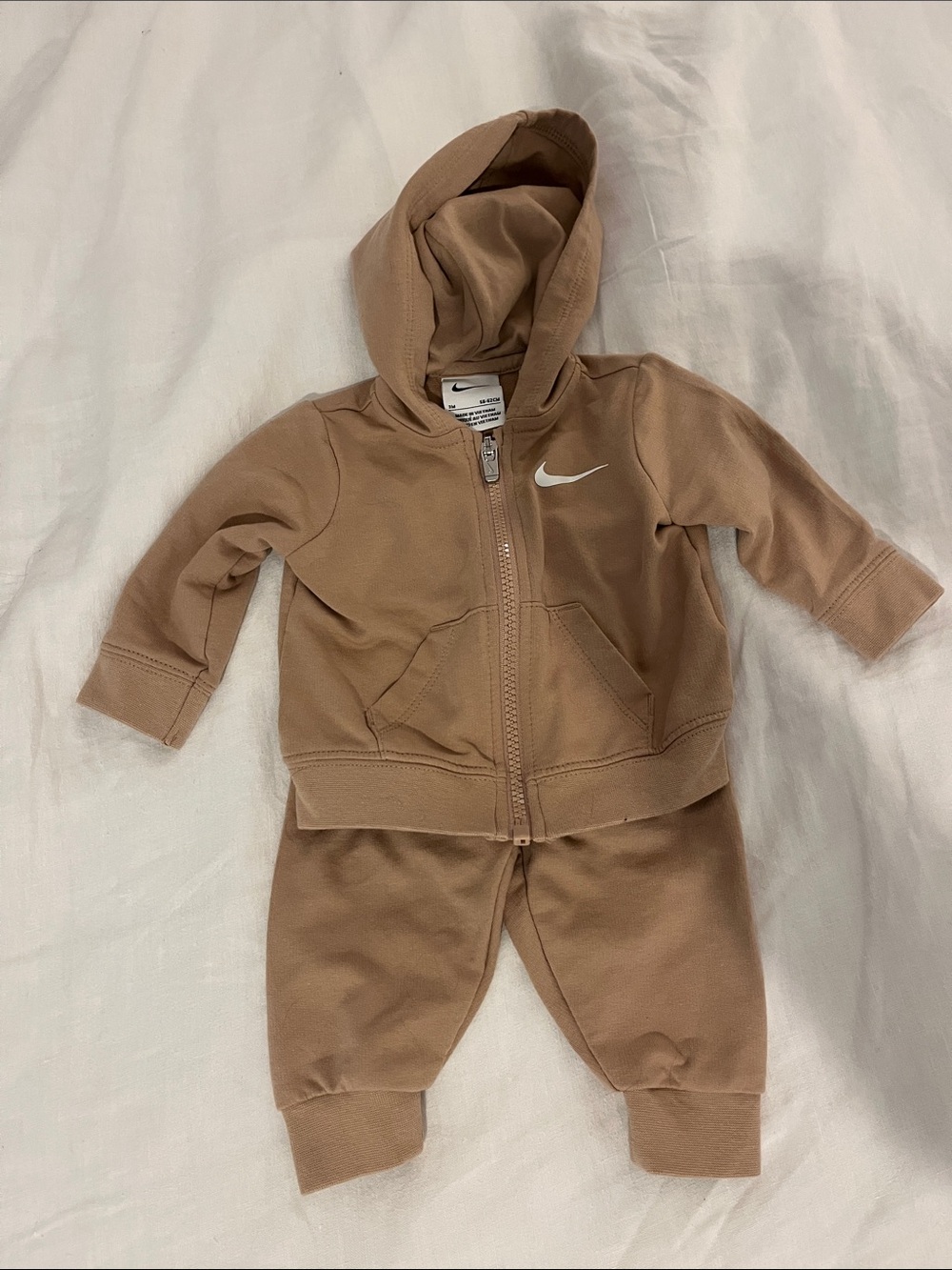 Nike Kids Hoodie & Joggers Set - Tan